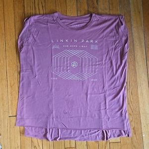 Linkin Park band tee, mauve, size L